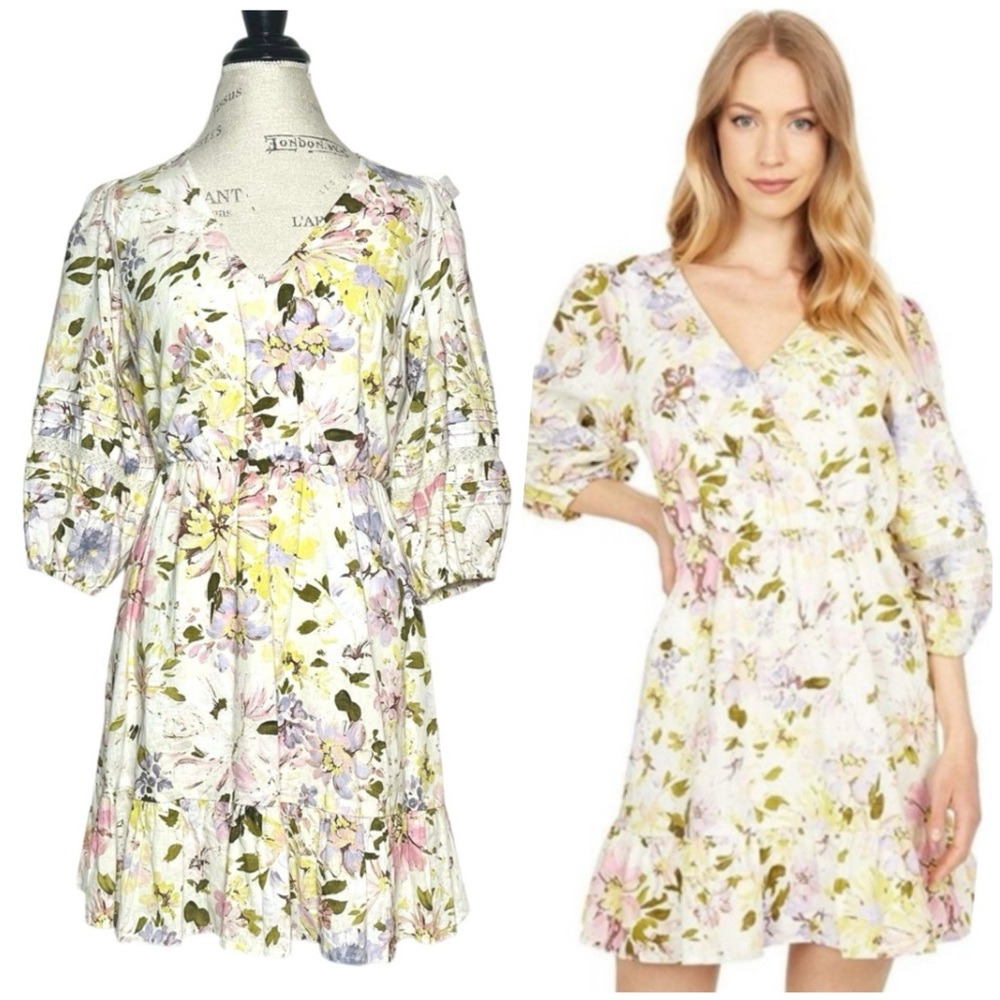 Sanctuary | Women | Picture Perfect Richmond Gardens Linen Blend Mini Dress | 2